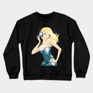 GLAMOUR DISCO GIRL  - clubbing edition Crewneck Sweatshirt